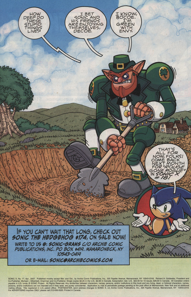 Read online Sonic X comic -  Issue #17 - 34