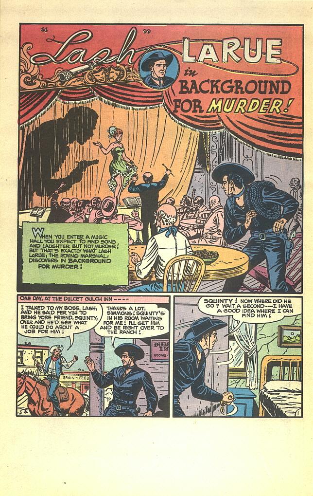 Read online Lash LaRue Western comic -  Issue #1 - 35