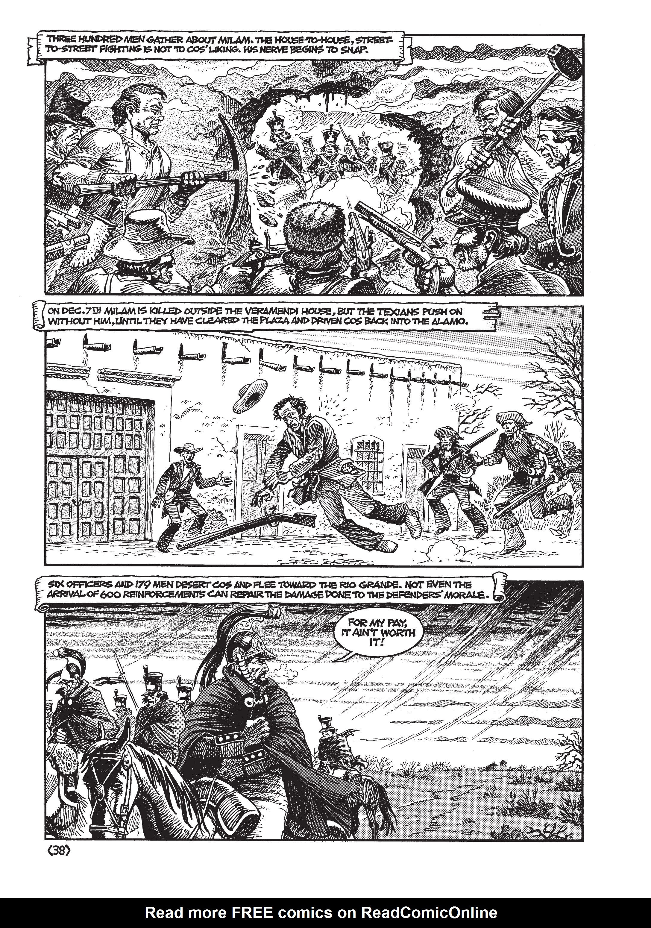 Read online Jack Jackson's American History: Los Tejanos and Lost Cause comic -  Issue # TPB (Part 1) - 42