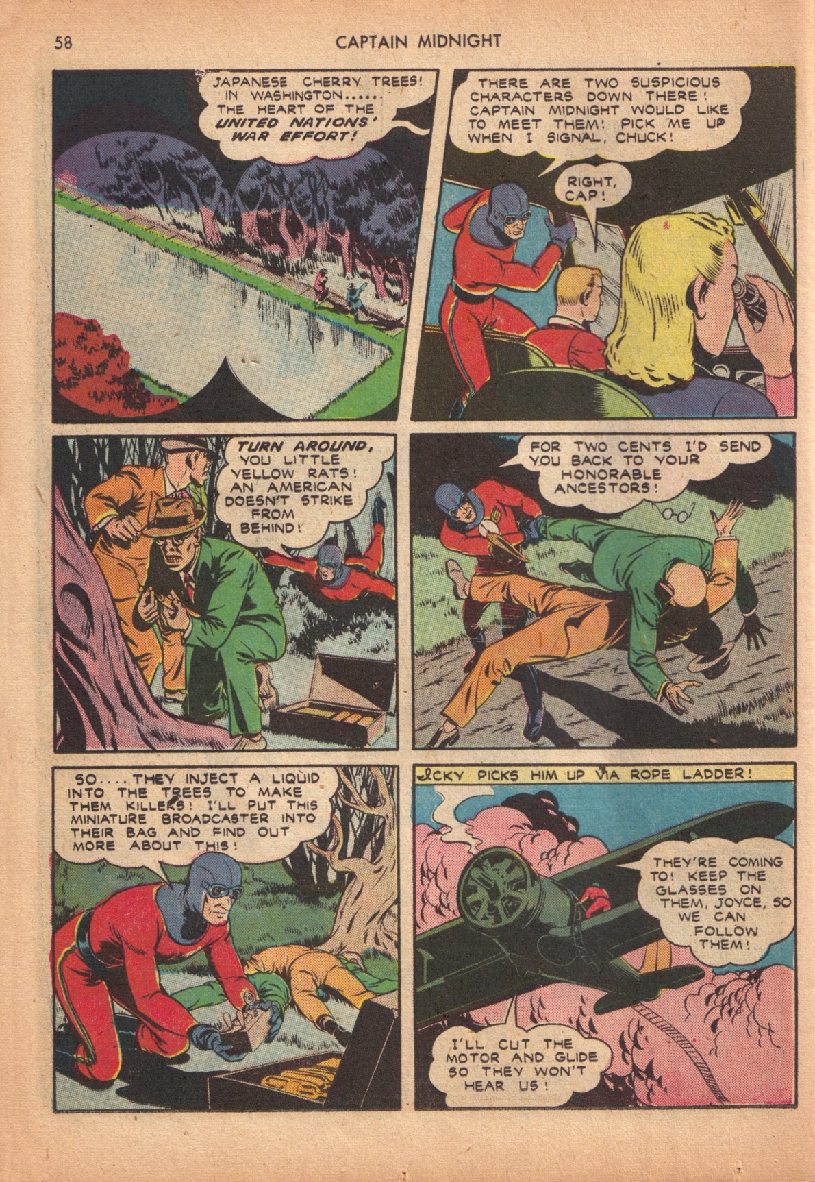 Read online Captain Midnight (1942) comic -  Issue #10 - 54