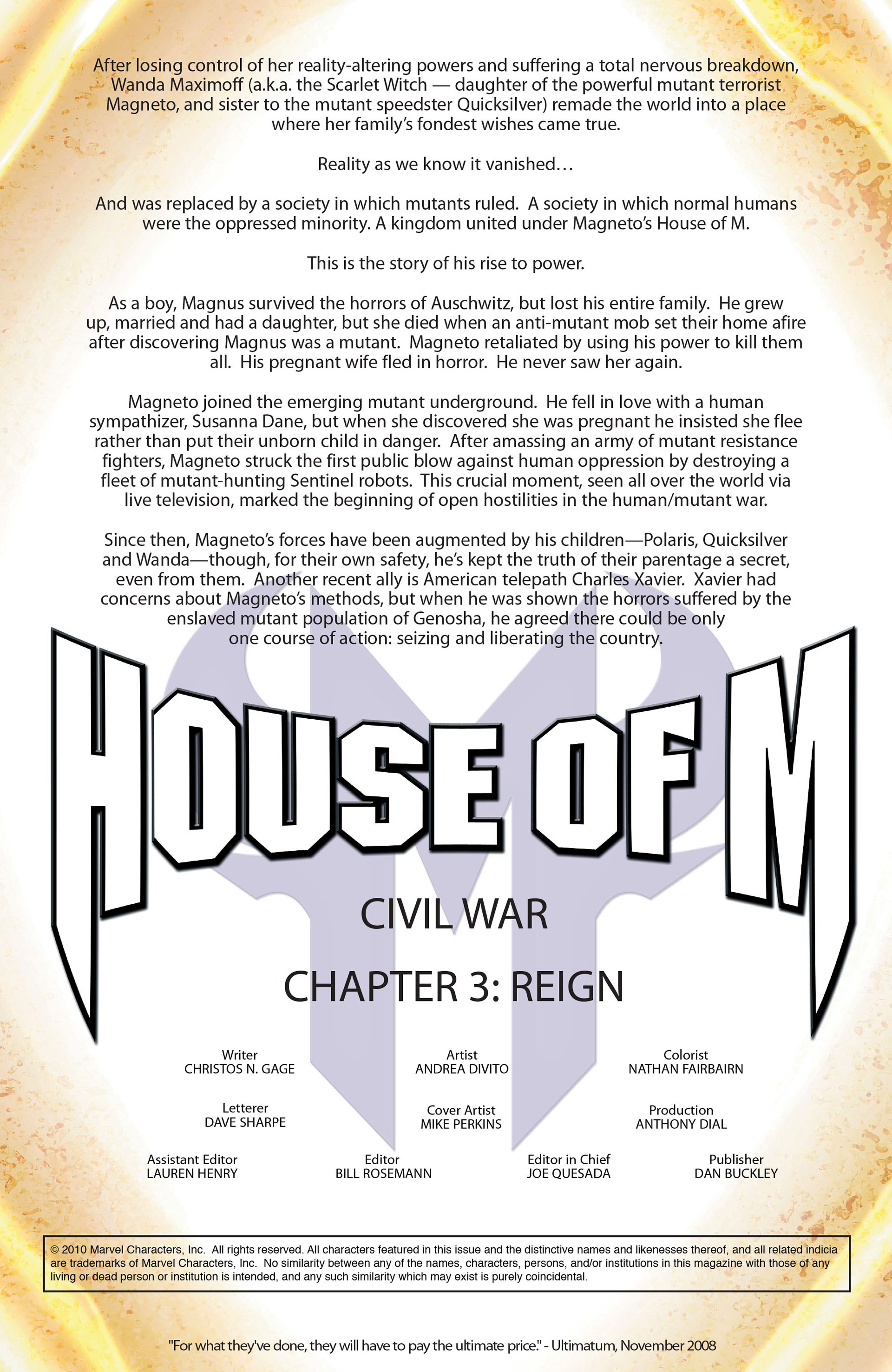 Civil War: House Of M Issue #3 #3 - English 4