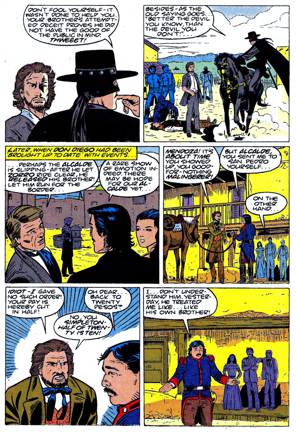 Read online Zorro (1990) comic -  Issue #9 - 21