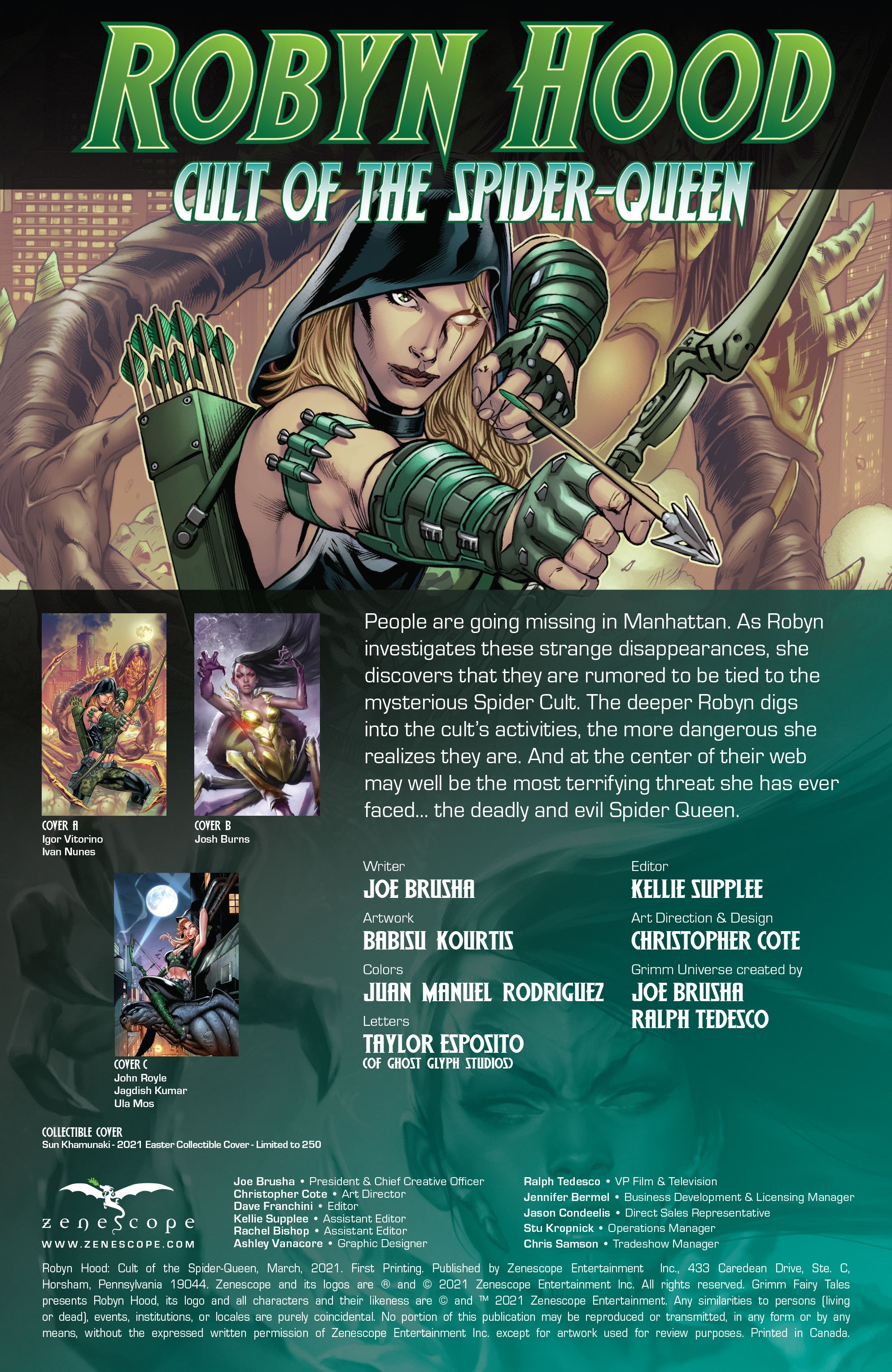 Read online Robyn Hood: Cult of the Spider comic -  Issue # Full - 2