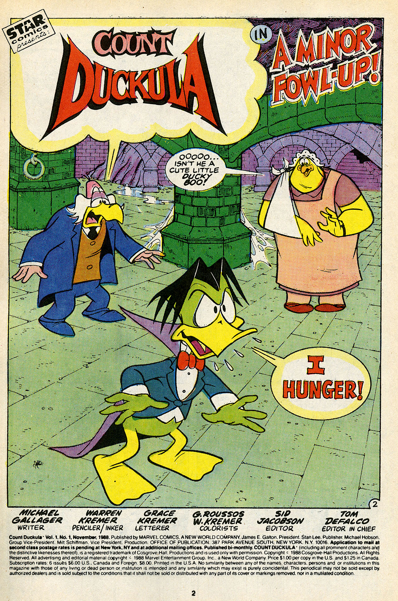 Read online Count Duckula comic -  Issue #1 - 4