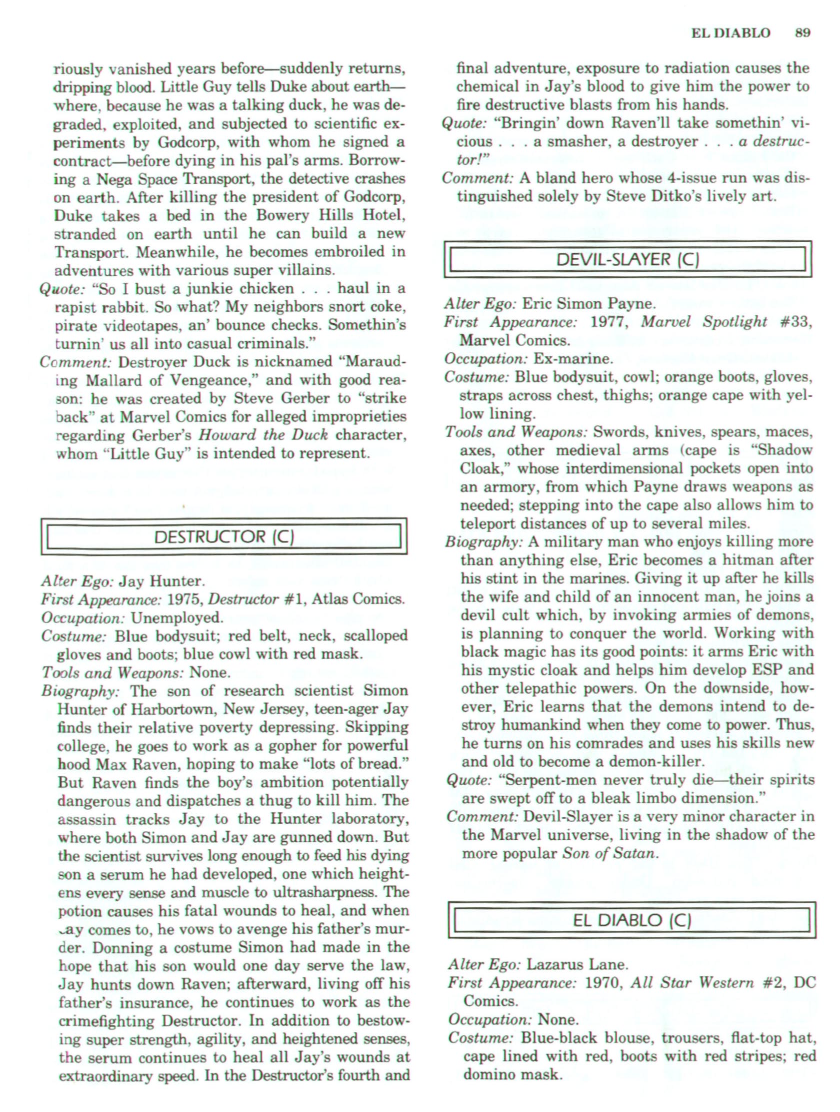 Read online The Encyclopedia of Superheroes comic -  Issue # TPB (Part 2) - 8