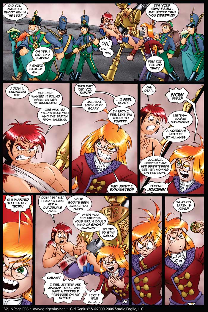 Read online Girl Genius (2002) comic -  Issue #6 - 98