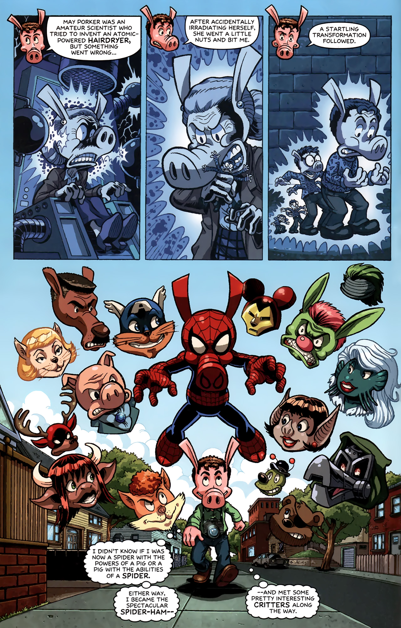 Read online Spider-Ham 25th Anniversary Special comic -  Issue # Full - 6