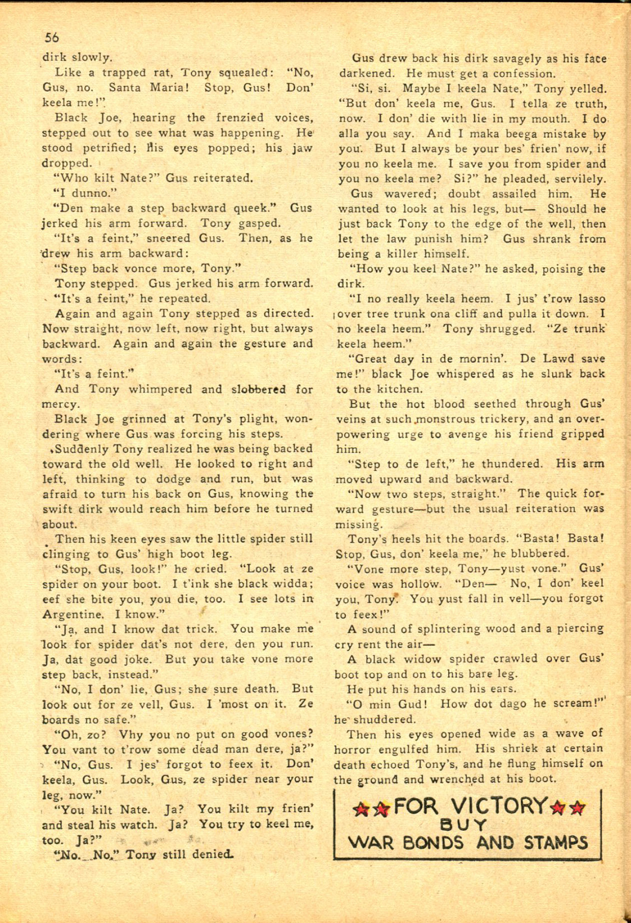 Read online Shadow Comics comic -  Issue #30 - 56