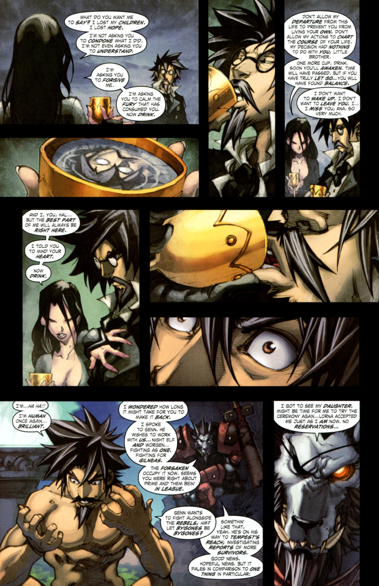 Read online World of Warcraft: Curse of the Worgen comic -  Issue #5 - 15