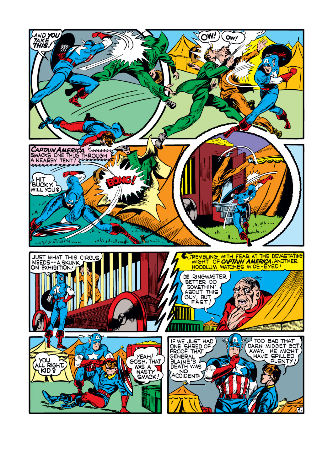 Read online Captain America Comics comic -  Issue #5 - 6