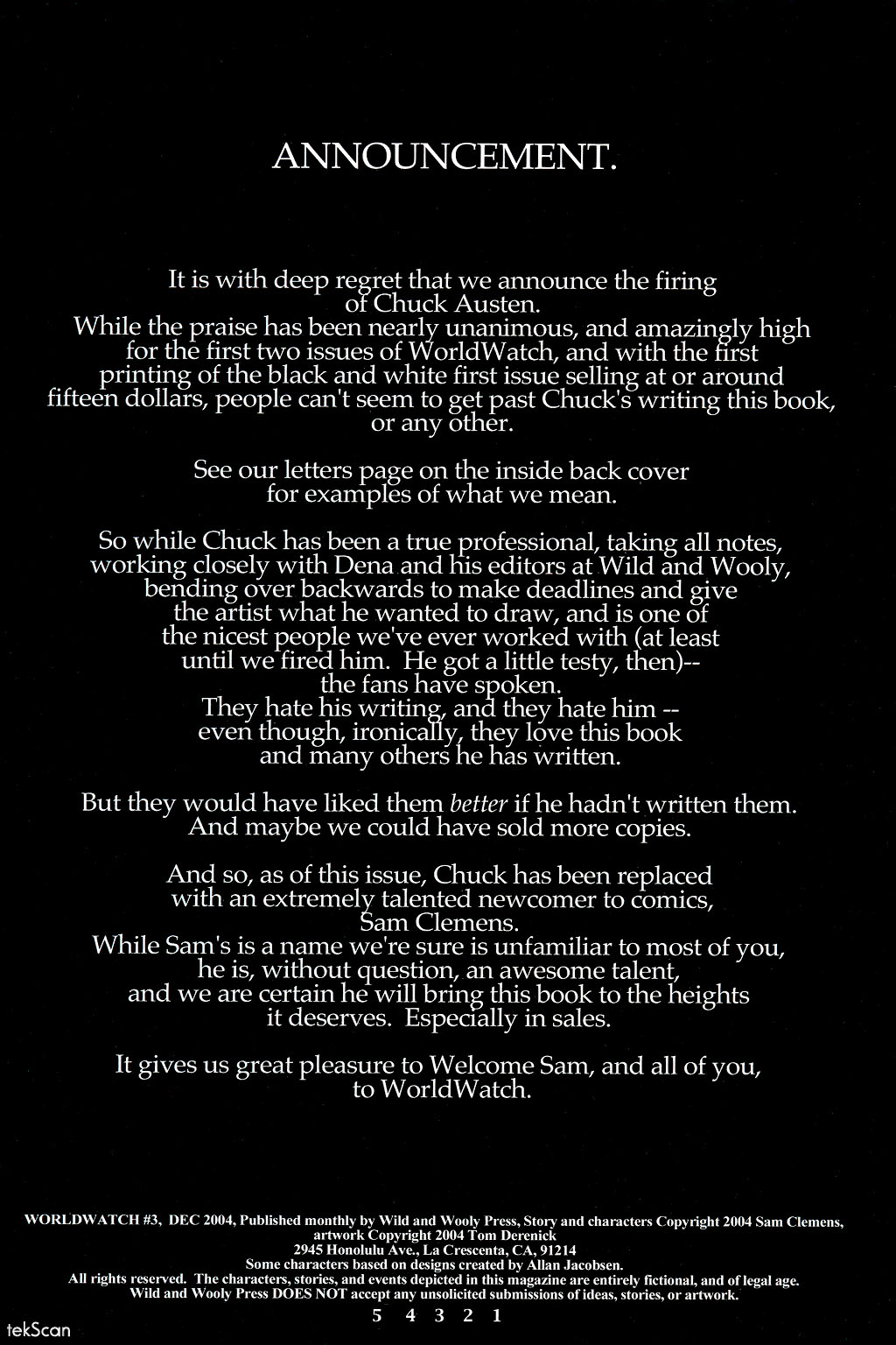 Read online Worldwatch comic -  Issue #3 - 2