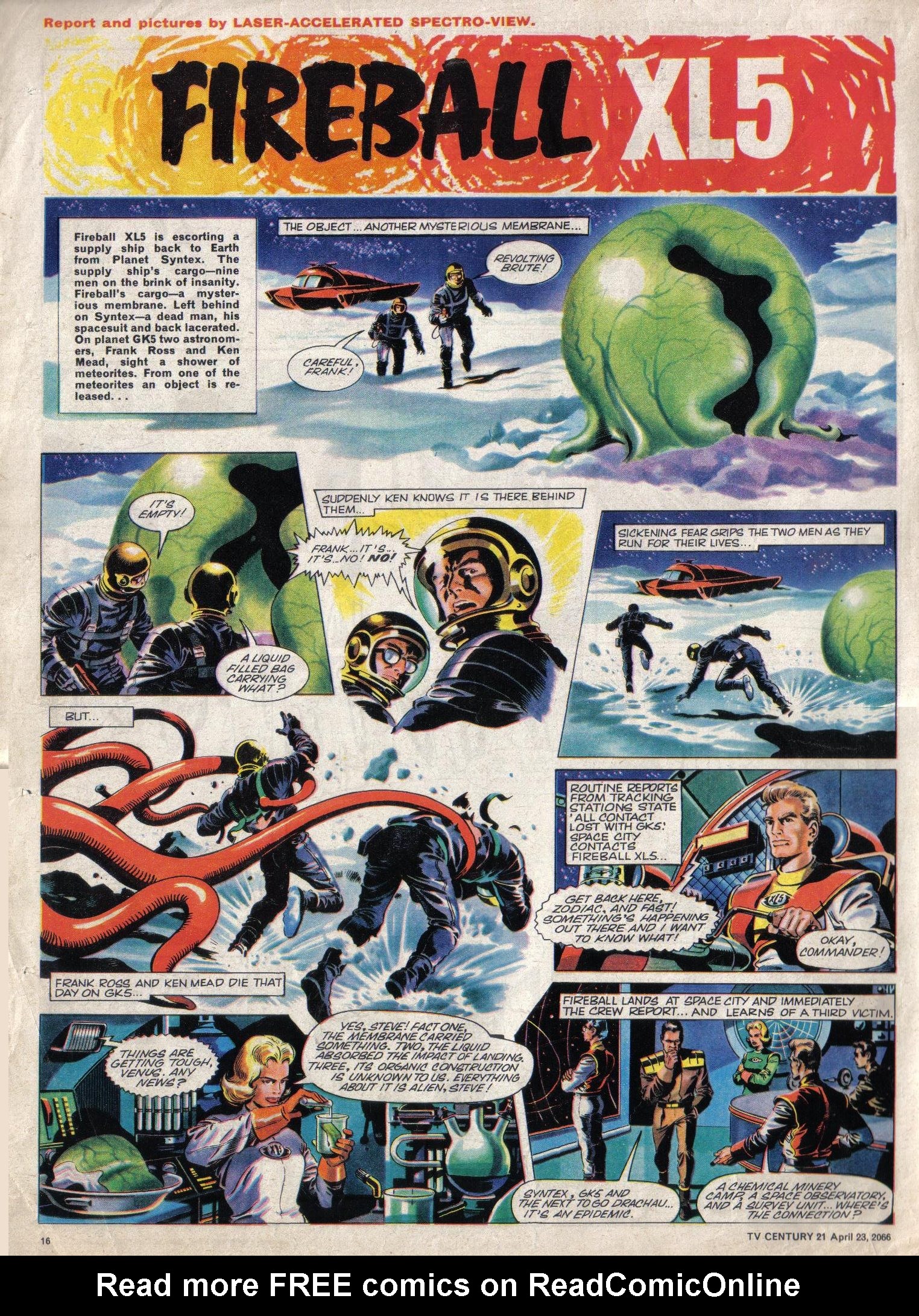 Read online TV Century 21 (TV 21) comic -  Issue #66 - 16