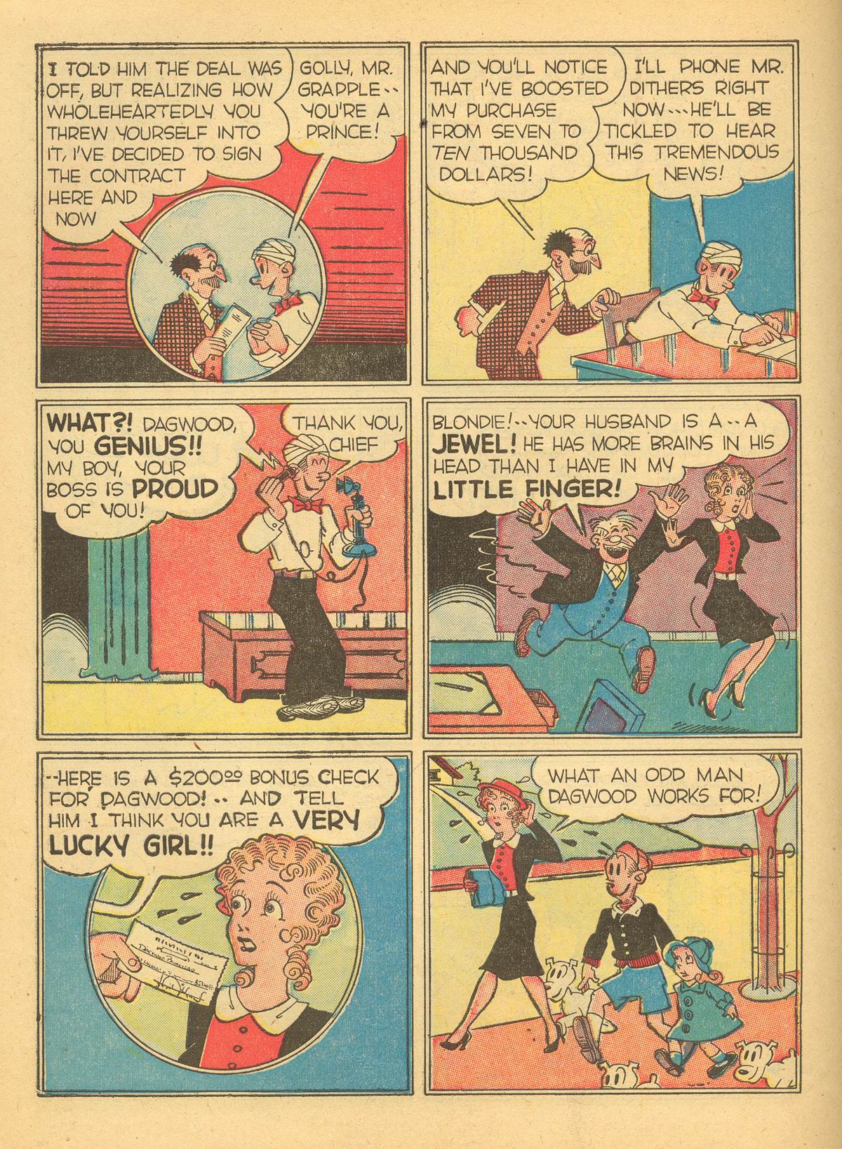 Read online Blondie Comics (1947) comic -  Issue #3 - 34