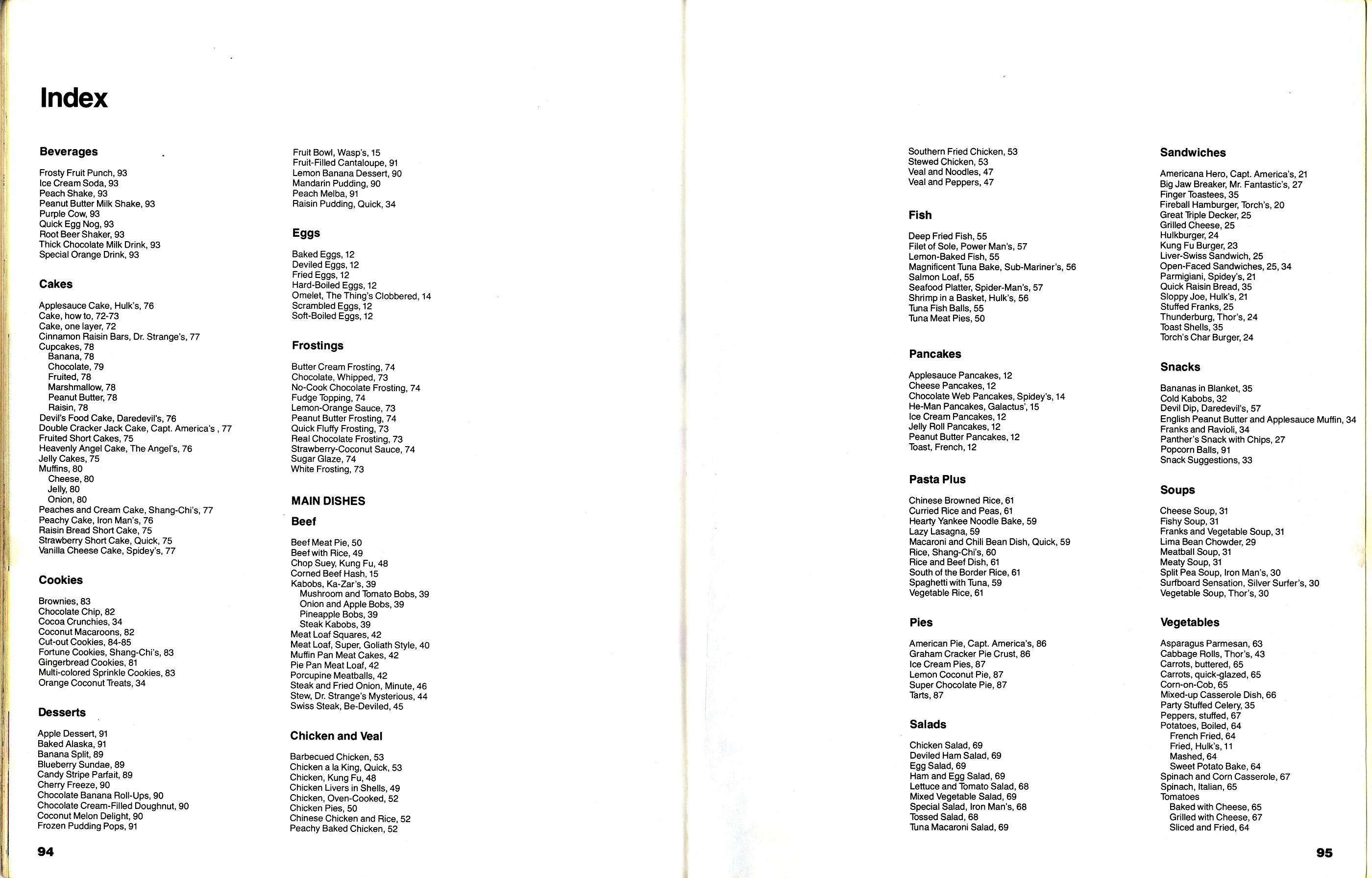 Read online The Mighty Marvel Superheroes' Cookbook comic -  Issue # Full - 49