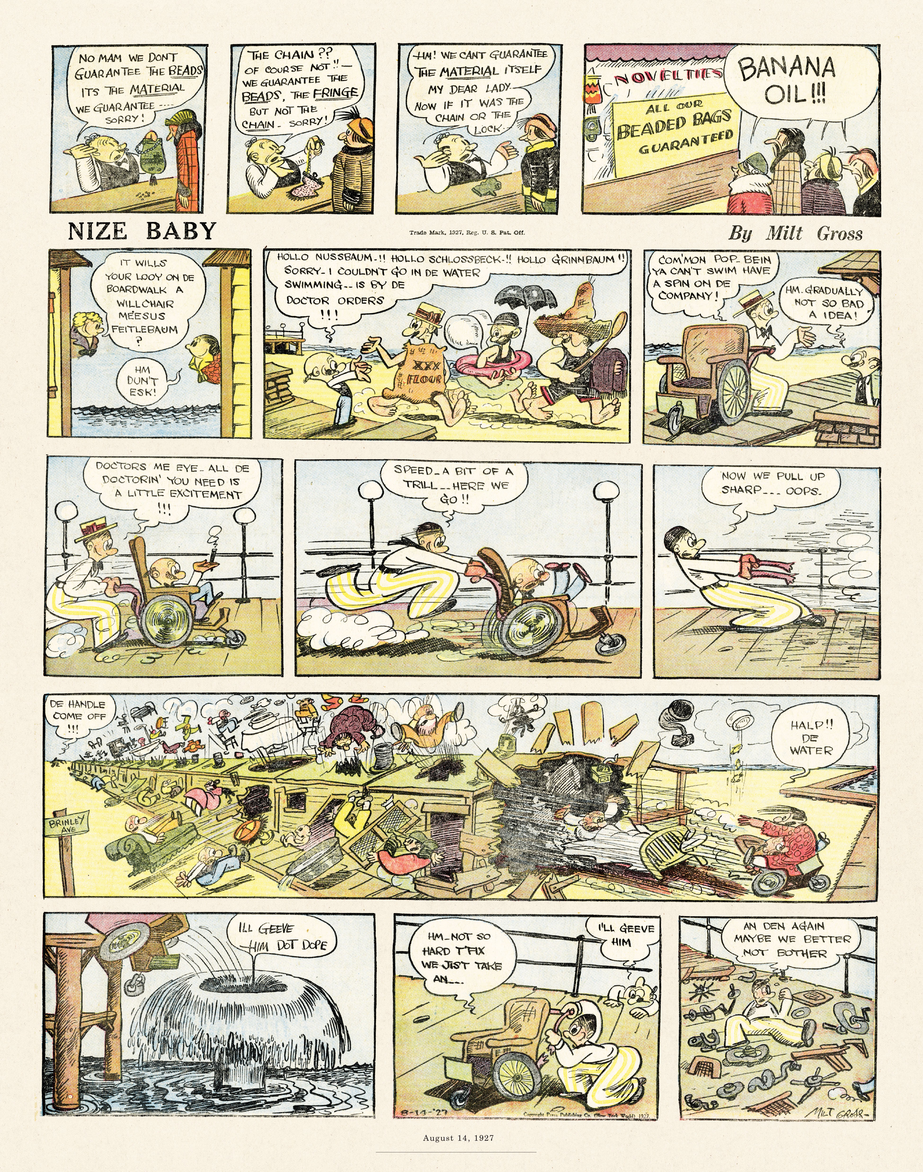 Read online Gross Exaggerations: The Meshuga Comic Strips of Milt Gross comic -  Issue # TPB - 45