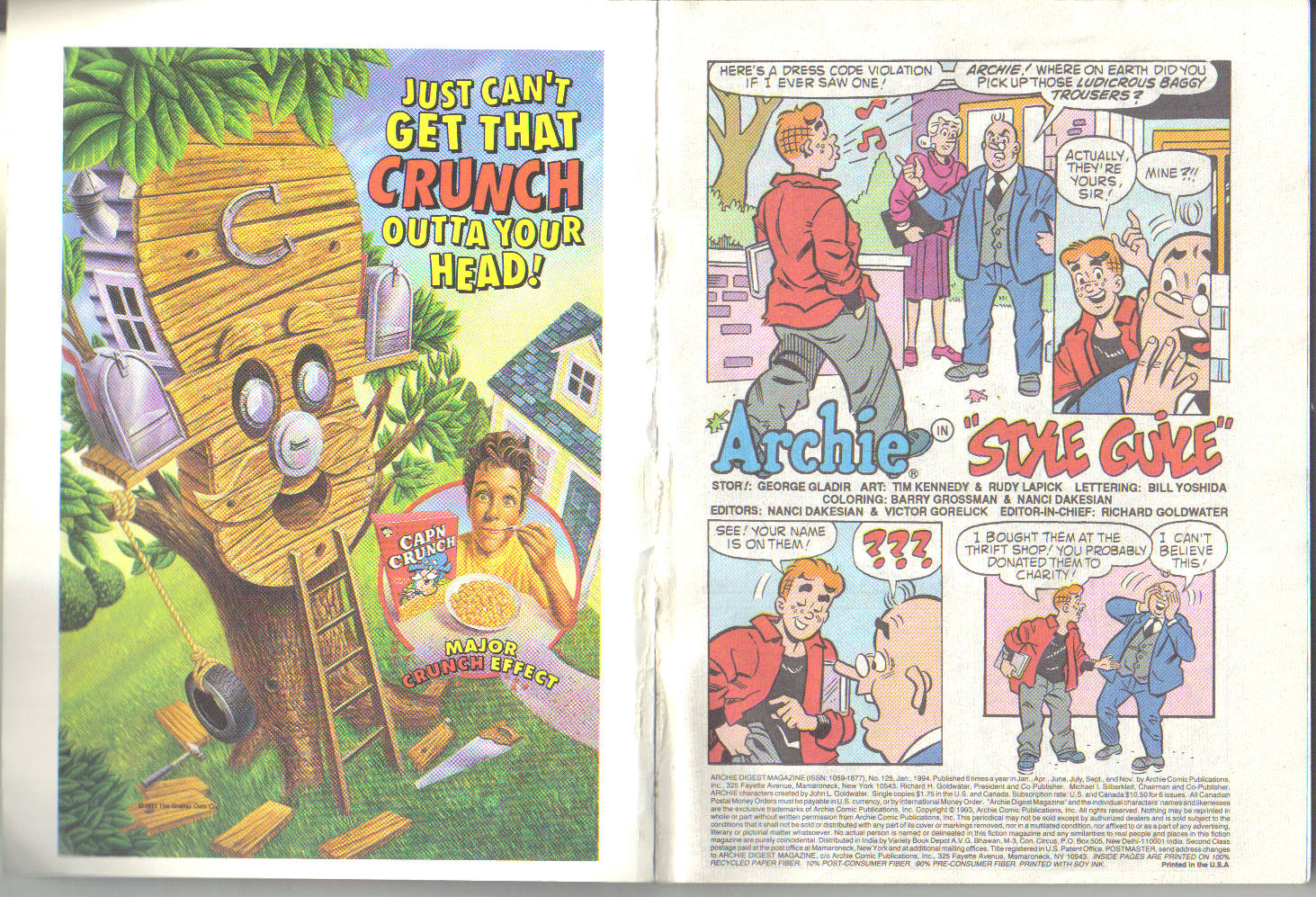 Read online Archie Digest Magazine comic -  Issue #125 - 2
