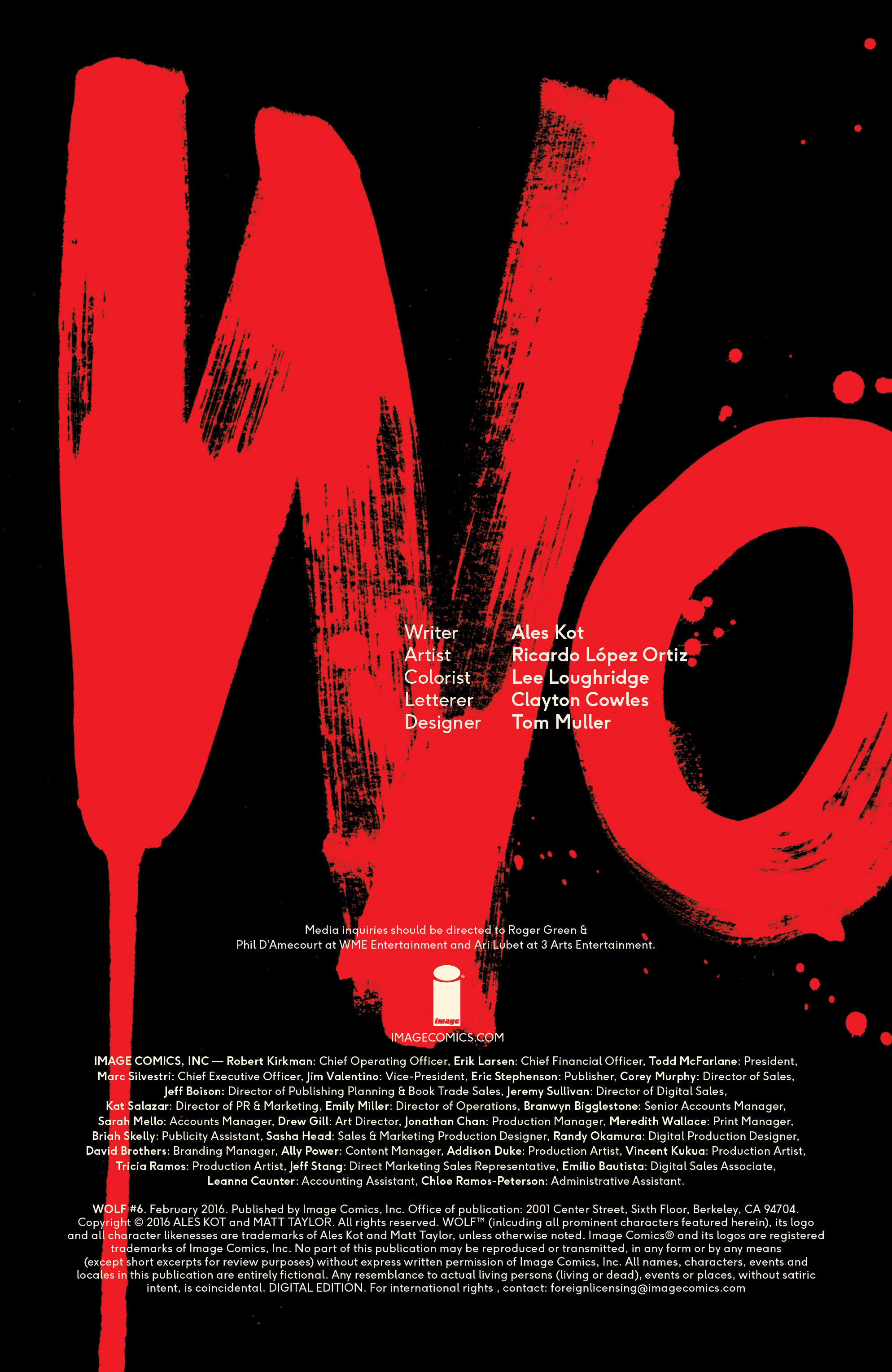 Read online Wolf (2015) comic -  Issue #6 - 2