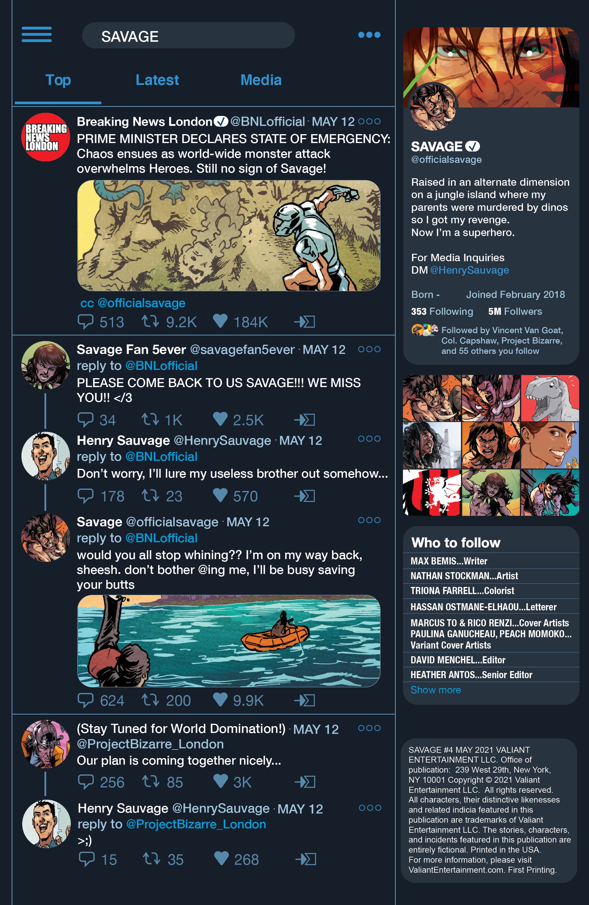 Read online Savage (2021) comic -  Issue #4 - 2
