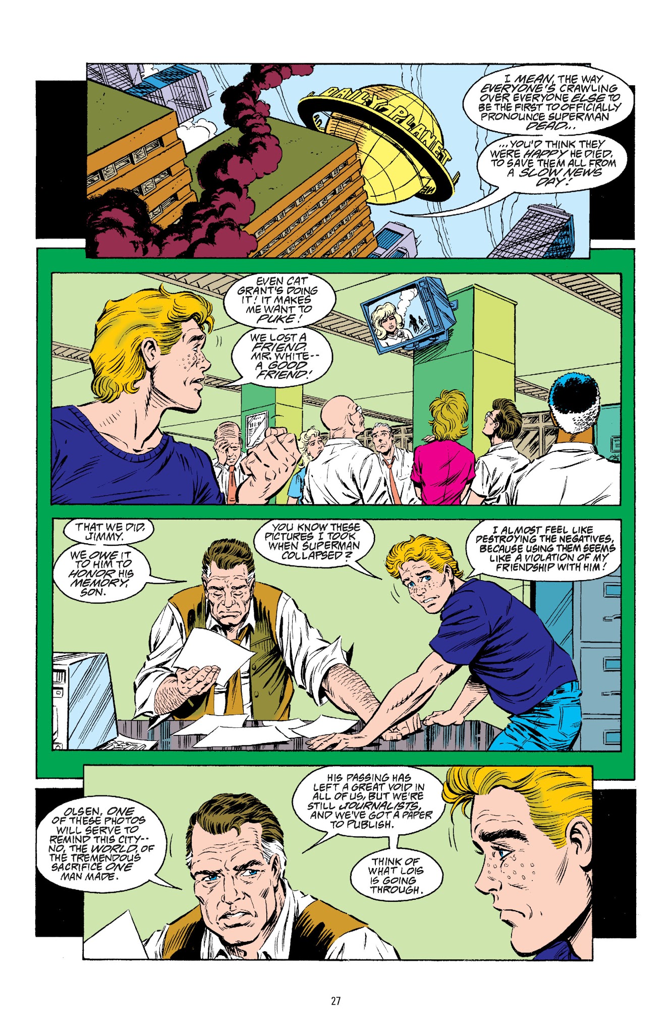 Read online Superman: Funeral For A Friend comic -  Issue # TPB - 27