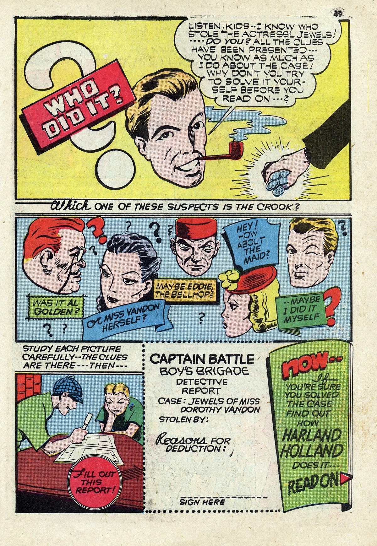 Read online Captain Battle Comics comic -  Issue #2 - 52