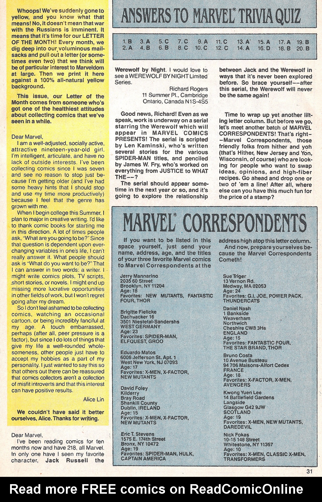 Read online Marvel Age comic -  Issue #71 - 32