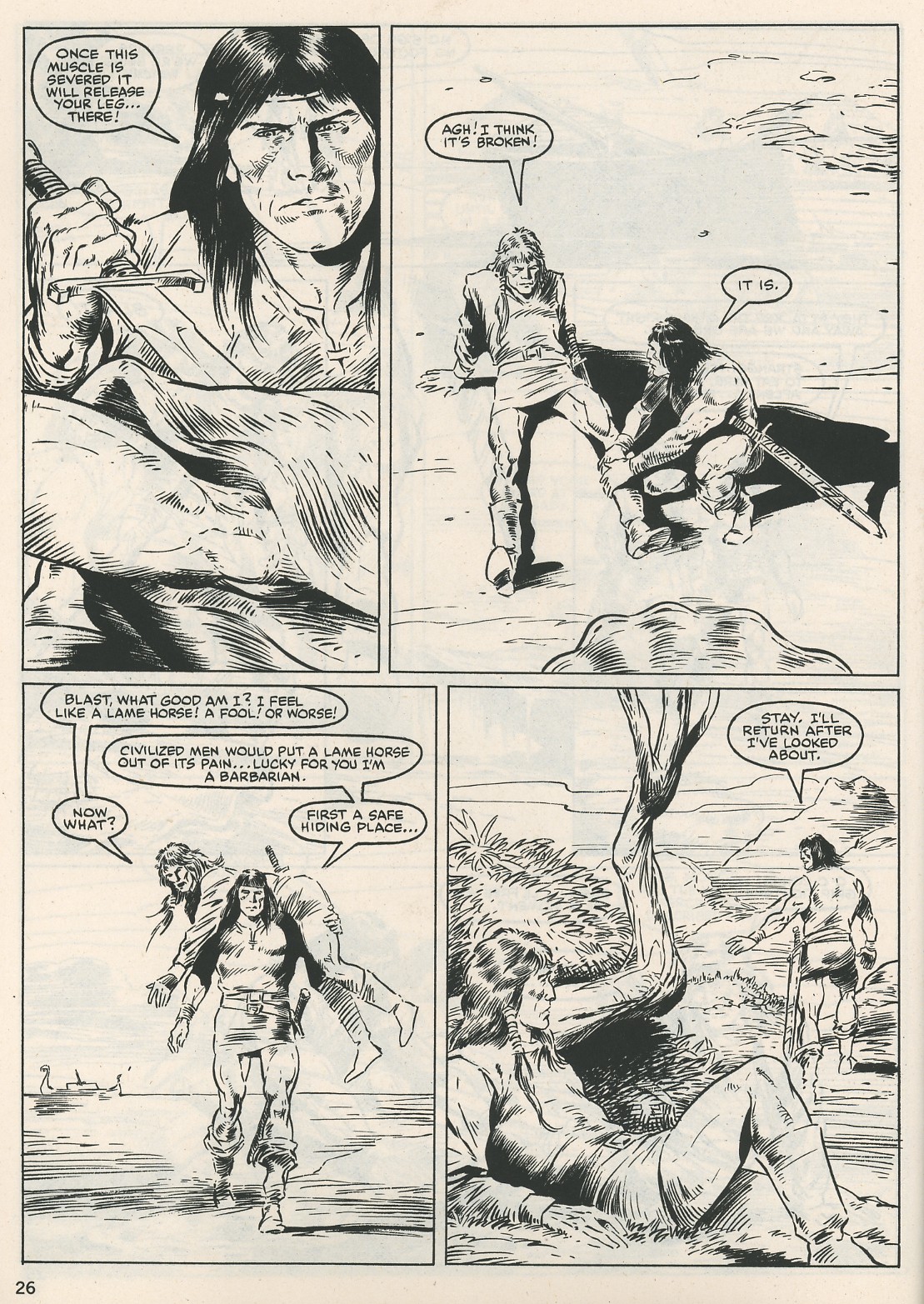 Read online The Savage Sword Of Conan comic -  Issue #115 - 26