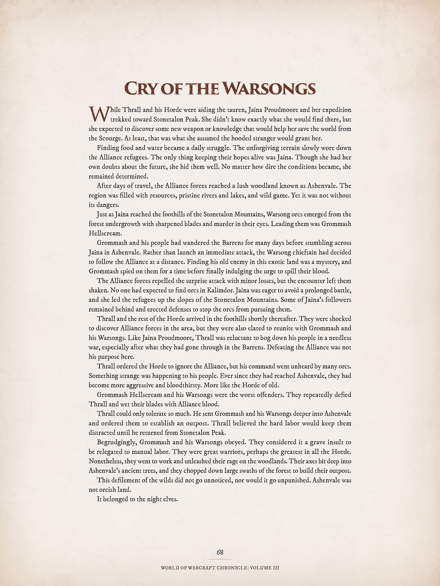 Read online World of Warcraft Chronicle Vol. 3 comic -  Issue # Full - 66