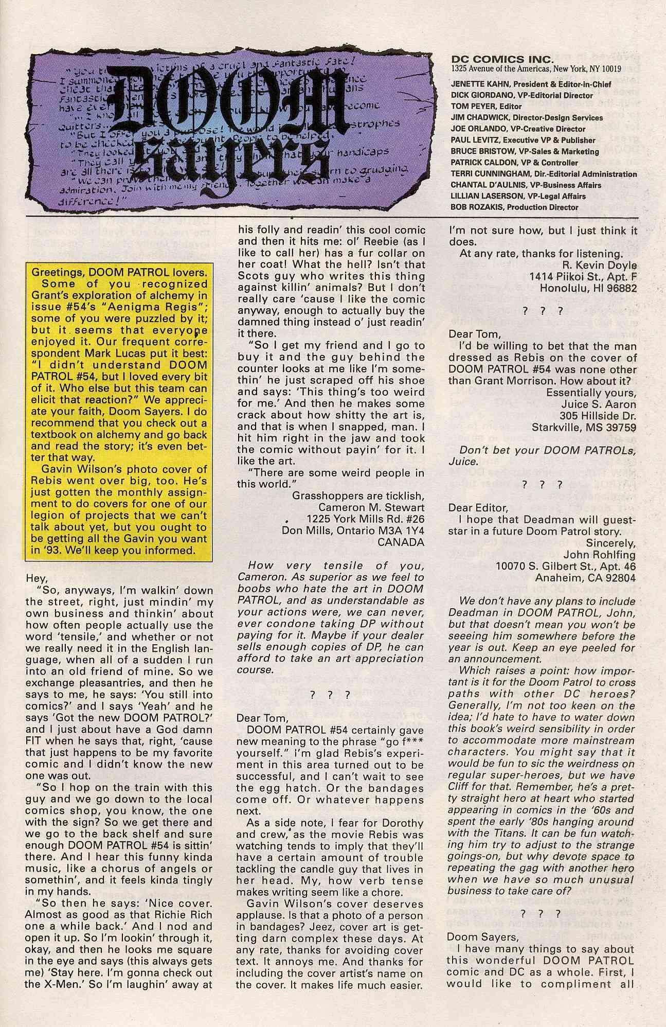 Read online Doom Patrol (1987) comic -  Issue #60 - 26