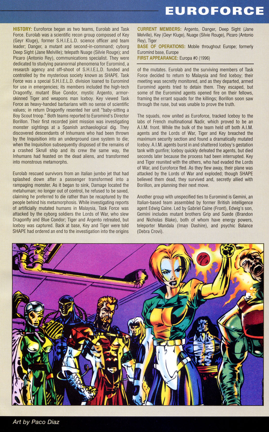 Read online Official Handbook of the Marvel Universe: Teams 2005 comic -  Issue # Full - 15