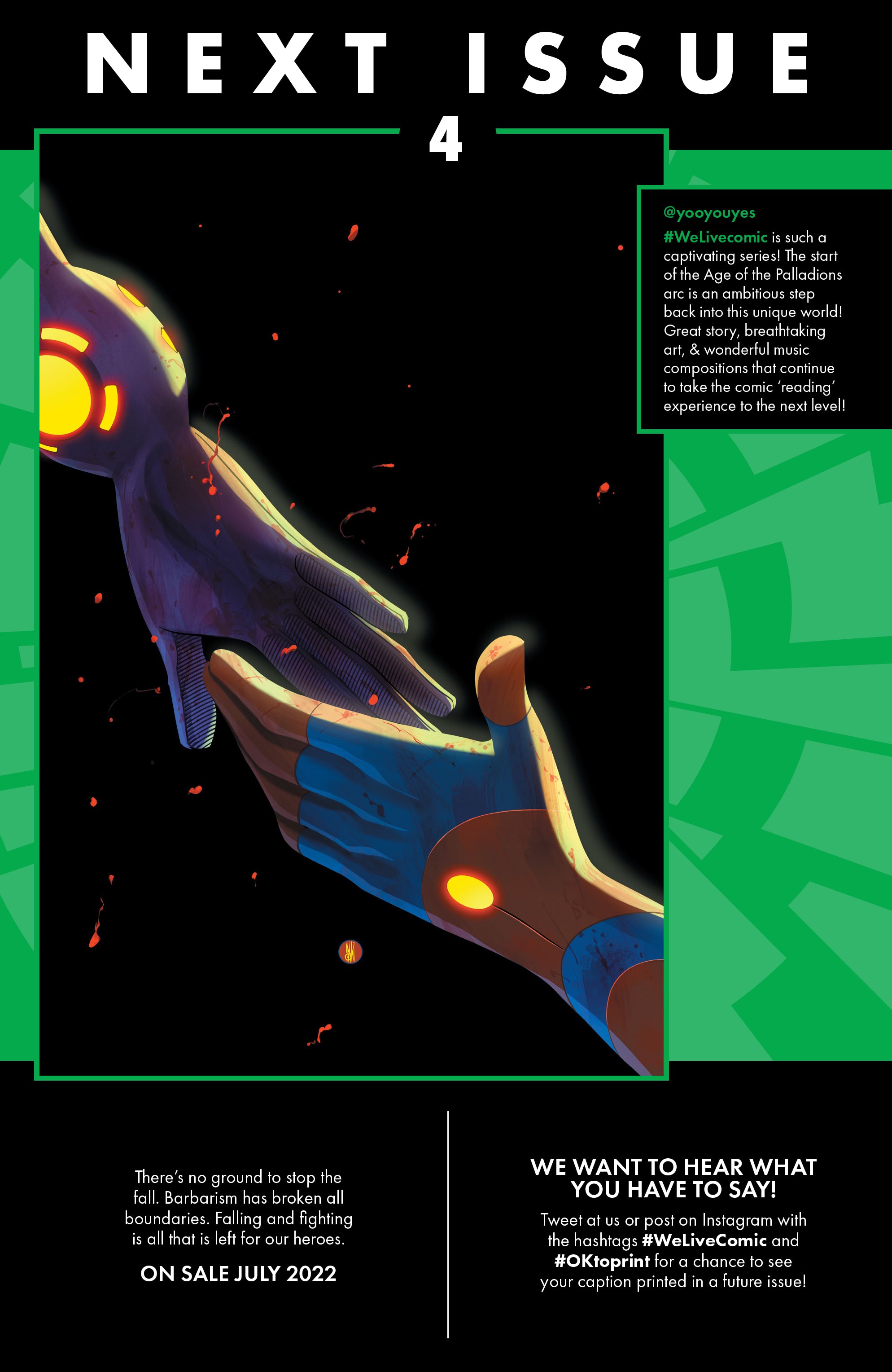 Read online We Live: Age of the Palladions comic -  Issue #3 - 23