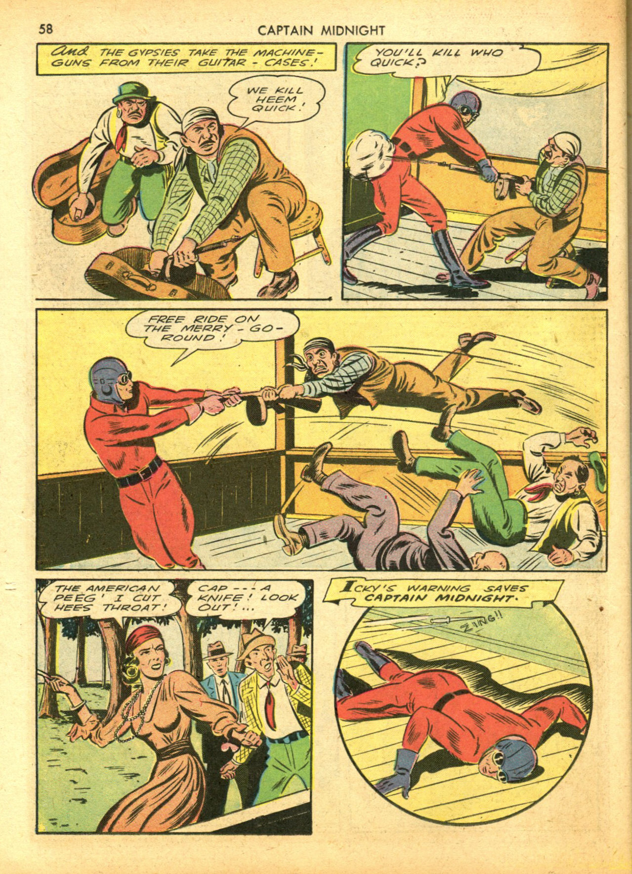 Read online Captain Midnight (1942) comic -  Issue #5 - 58