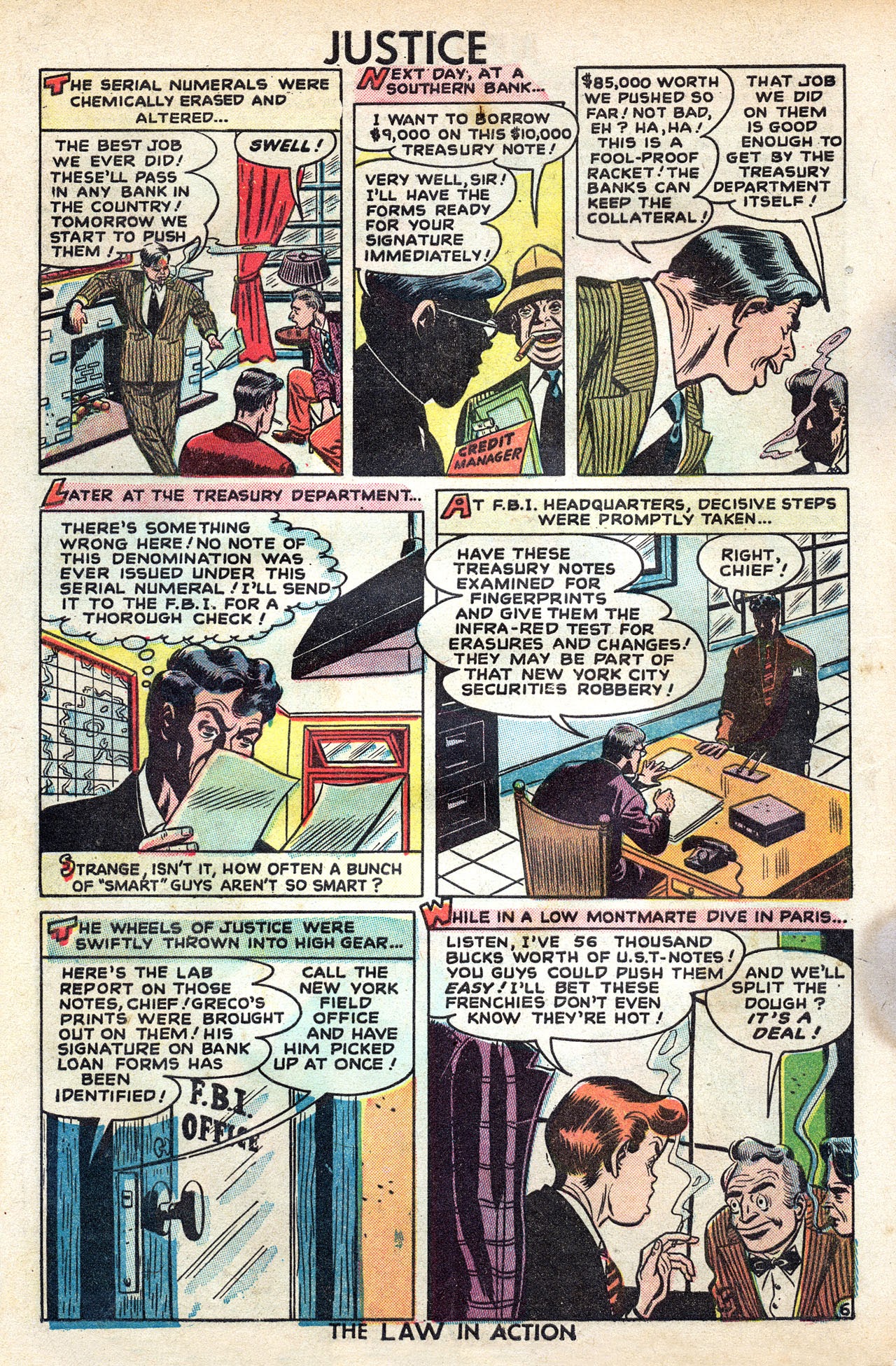 Read online Justice Comics (1948) comic -  Issue #7 - 8
