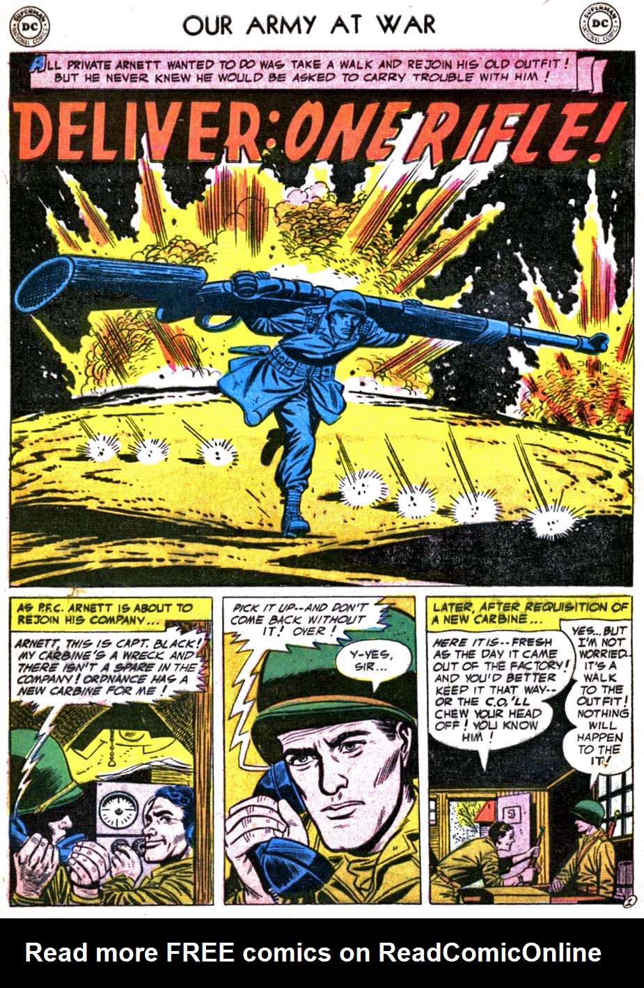Read online Our Army at War (1952) comic -  Issue #39 - 28