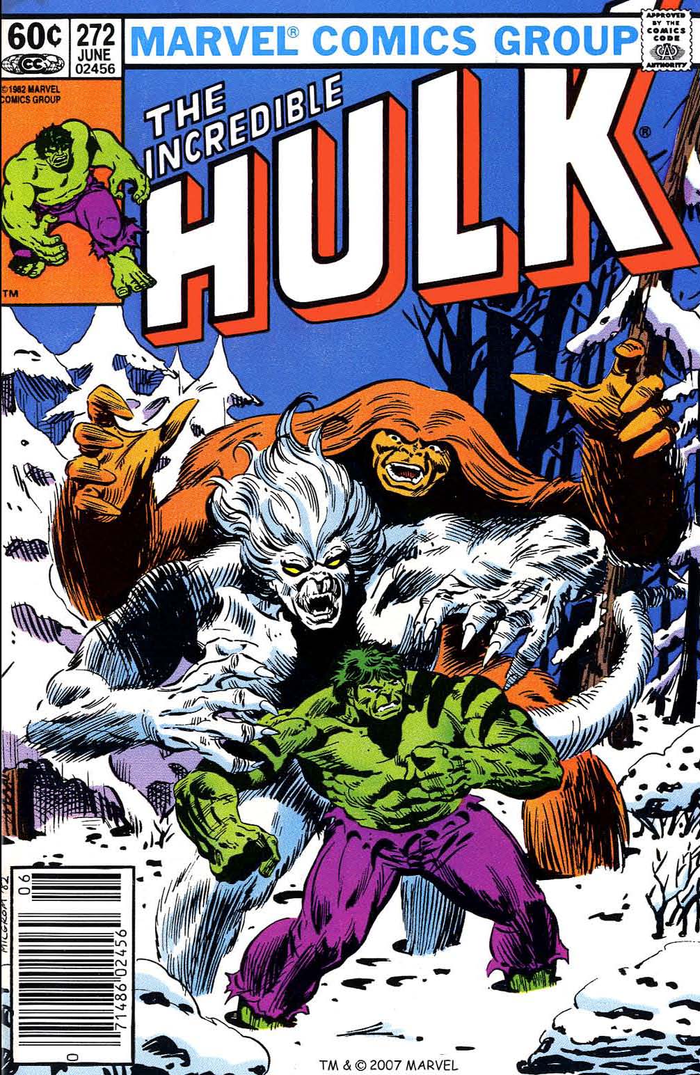 Read online The Incredible Hulk (1968) comic -  Issue #272 - 1