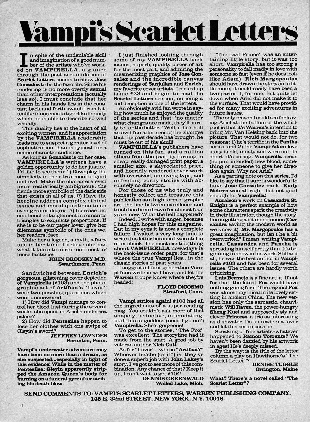 Read online Vampirella (1969) comic -  Issue #105 - 4