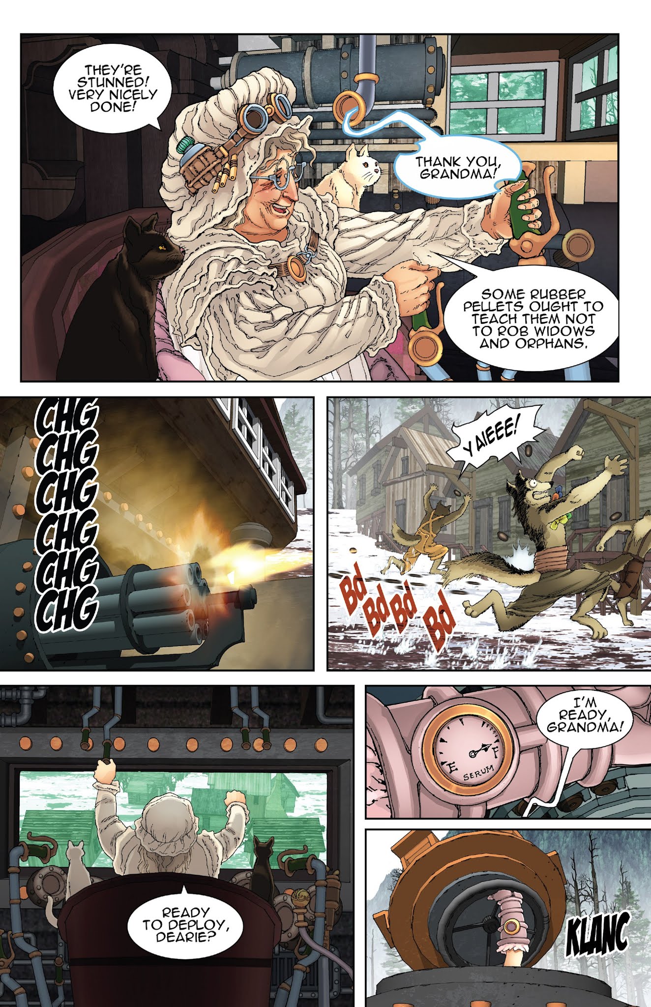 Read online Steampunk Red Riding Hood comic -  Issue # Full - 8