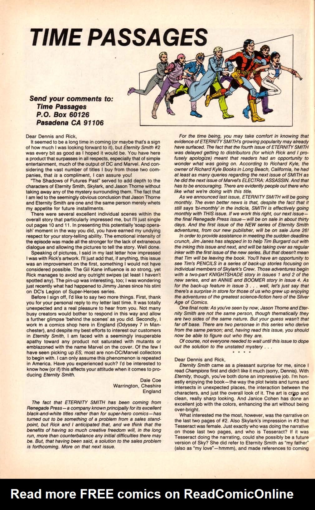 Read online Eternity Smith comic -  Issue #5 - 28