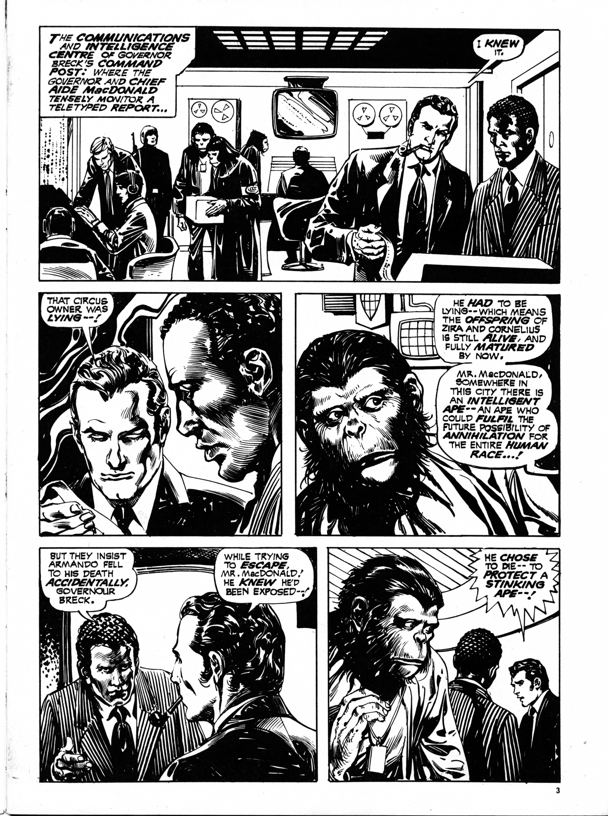 Read online Planet of the Apes (1974) comic -  Issue #69 - 3