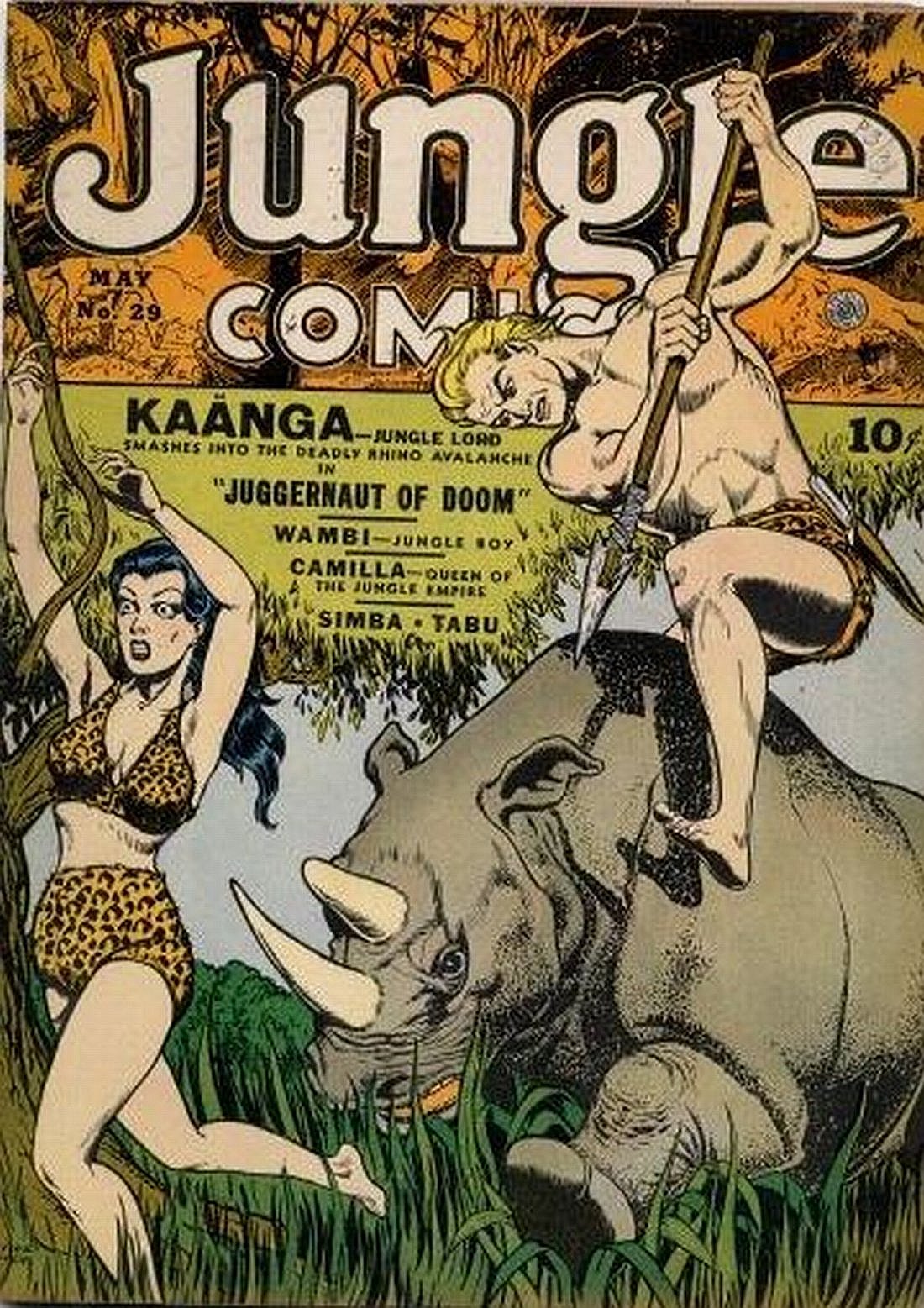 Read online Jungle Comics comic -  Issue #29 - 1