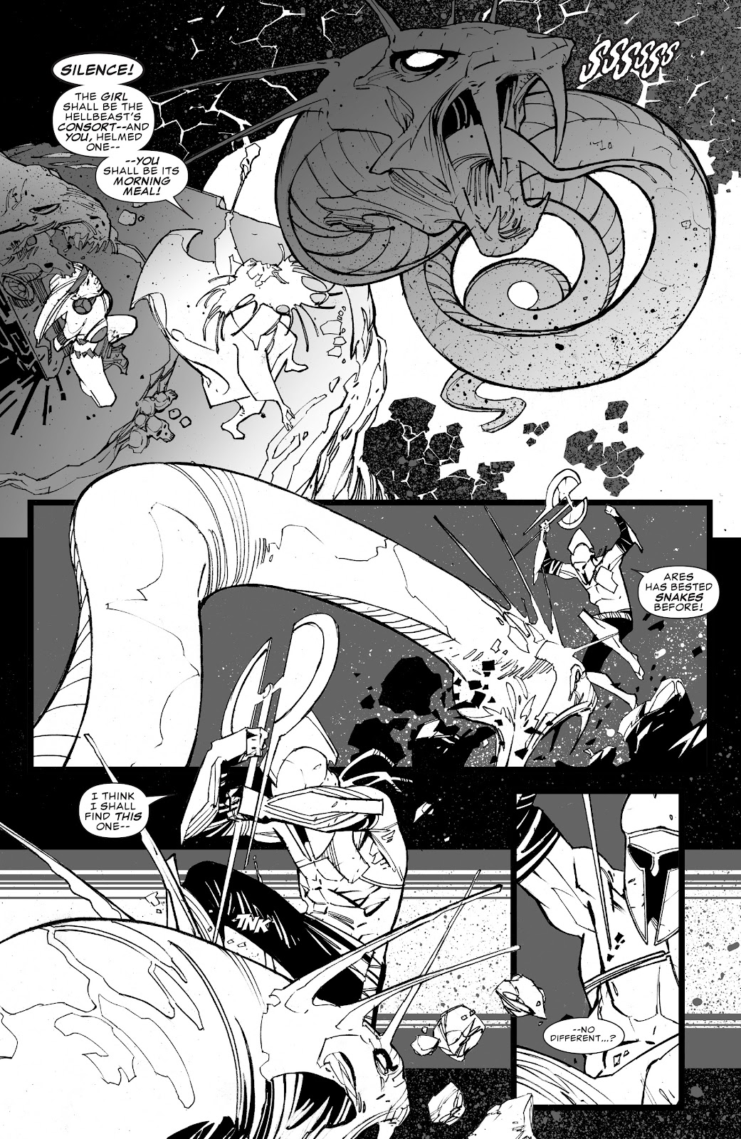 The Savage Axe of Ares (B&W) issue Full - Page 26