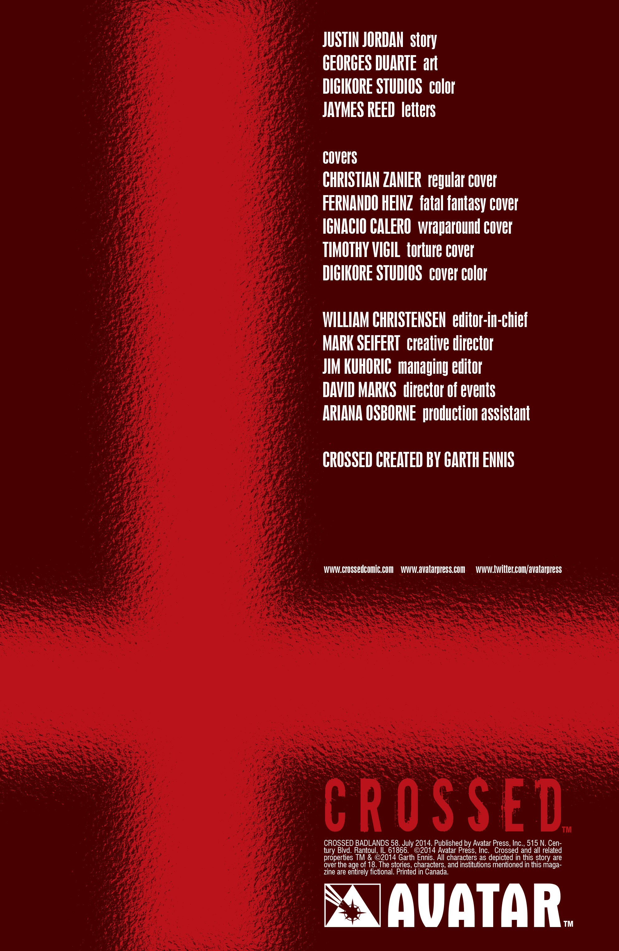 Read online Crossed: Badlands comic -  Issue #58 - 6