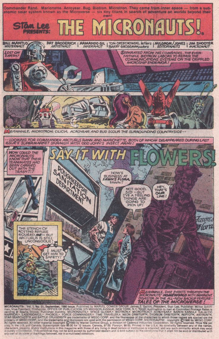 Read online Micronauts (1979) comic -  Issue #21 - 2