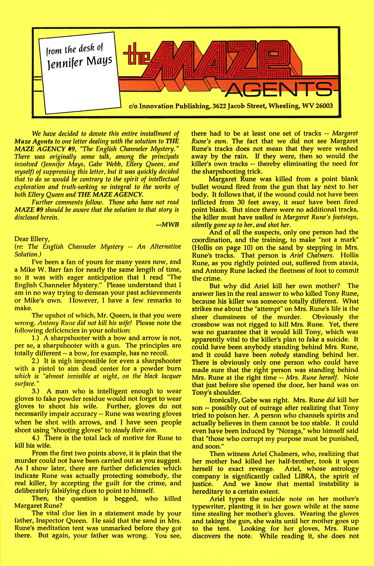 Read online Maze Agency (1989) comic -  Issue #13 - 24