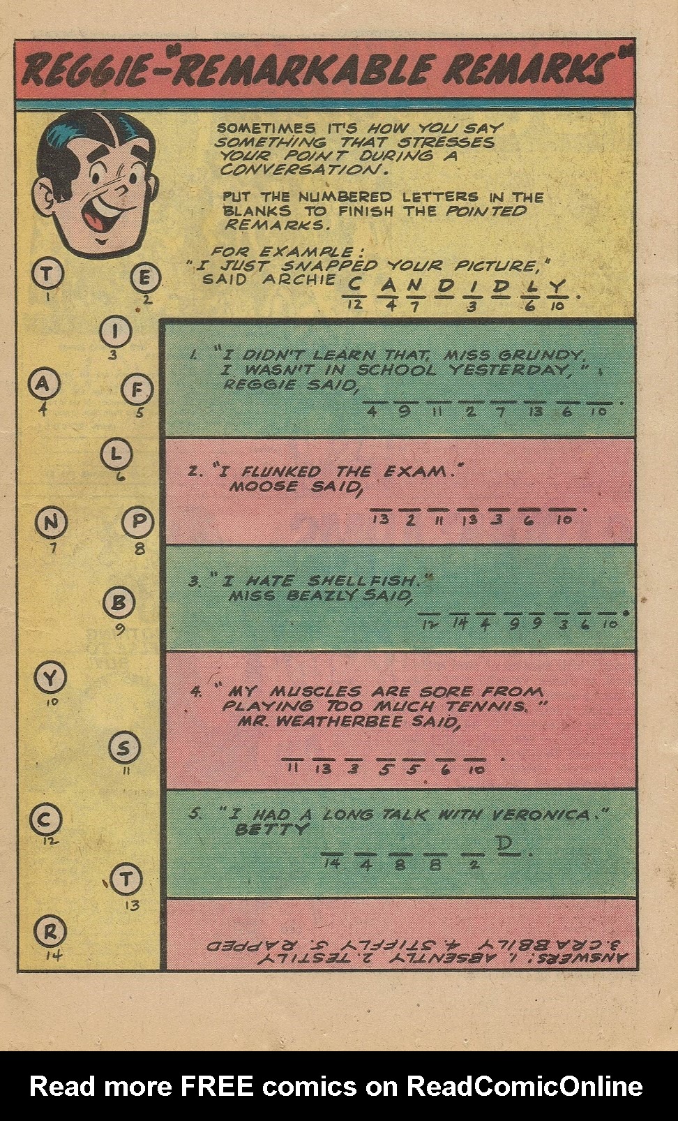 Read online Reggie and Me (1966) comic -  Issue #101 - 11