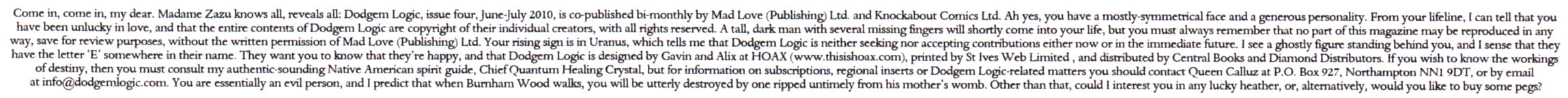 Read online Dodgem Logic comic -  Issue #4 - 3