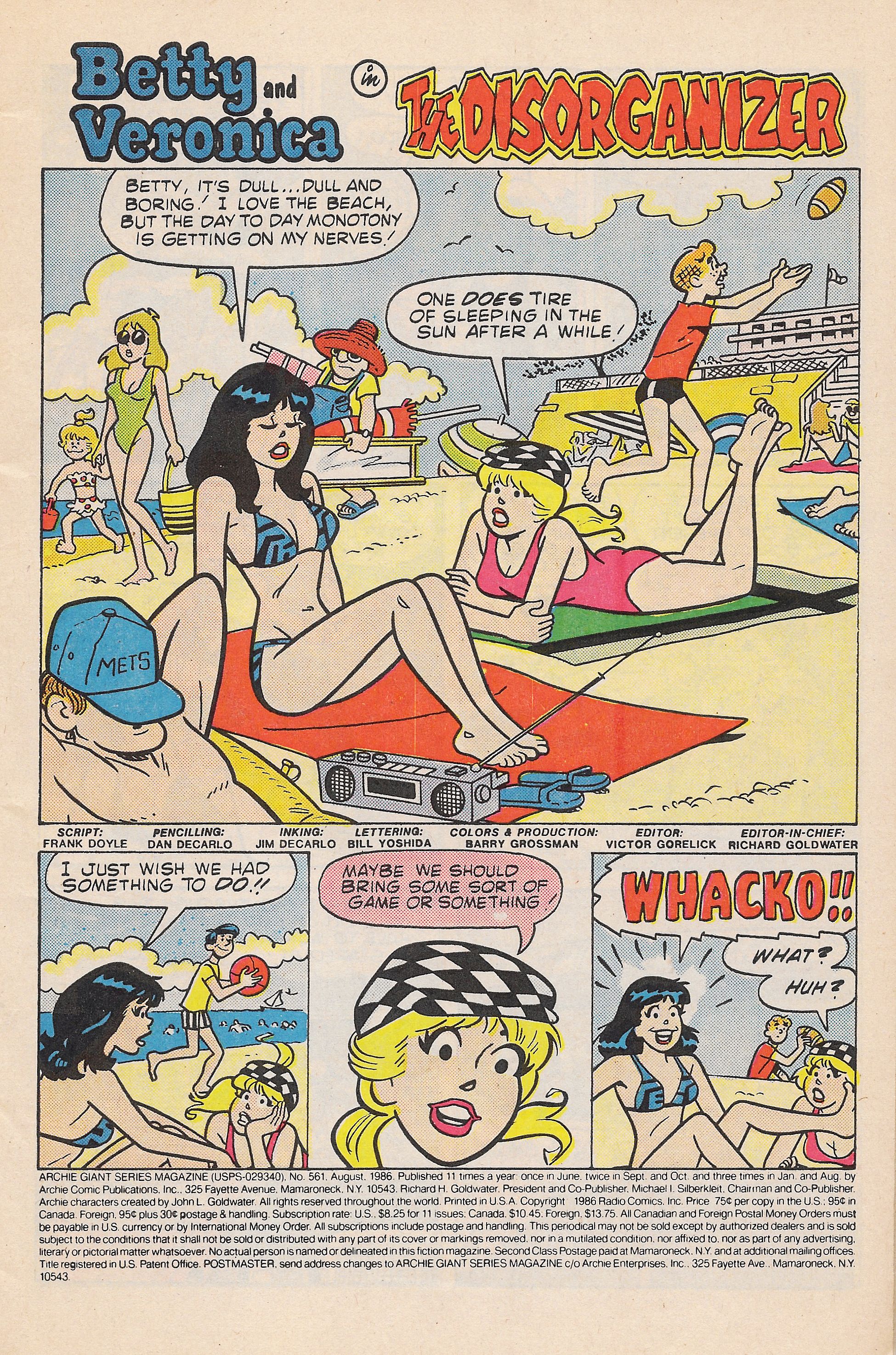 Read online Archie Giant Series Magazine comic -  Issue #561 - 3
