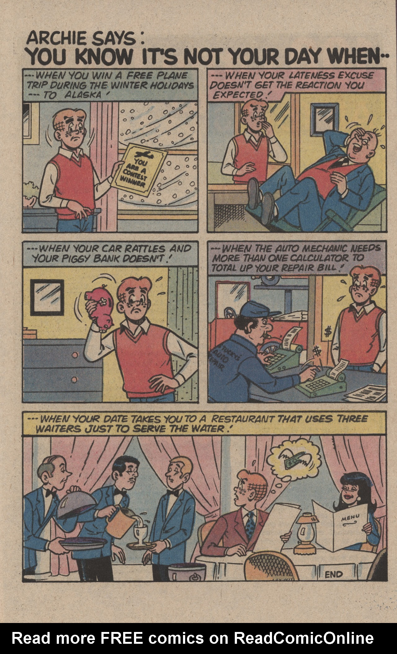 Read online Archie's Joke Book Magazine comic -  Issue #284 - 33