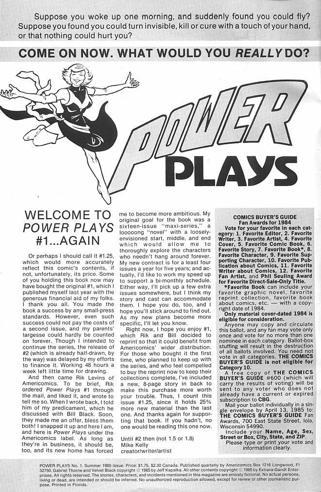 Read online Power Plays comic -  Issue #1 - 2
