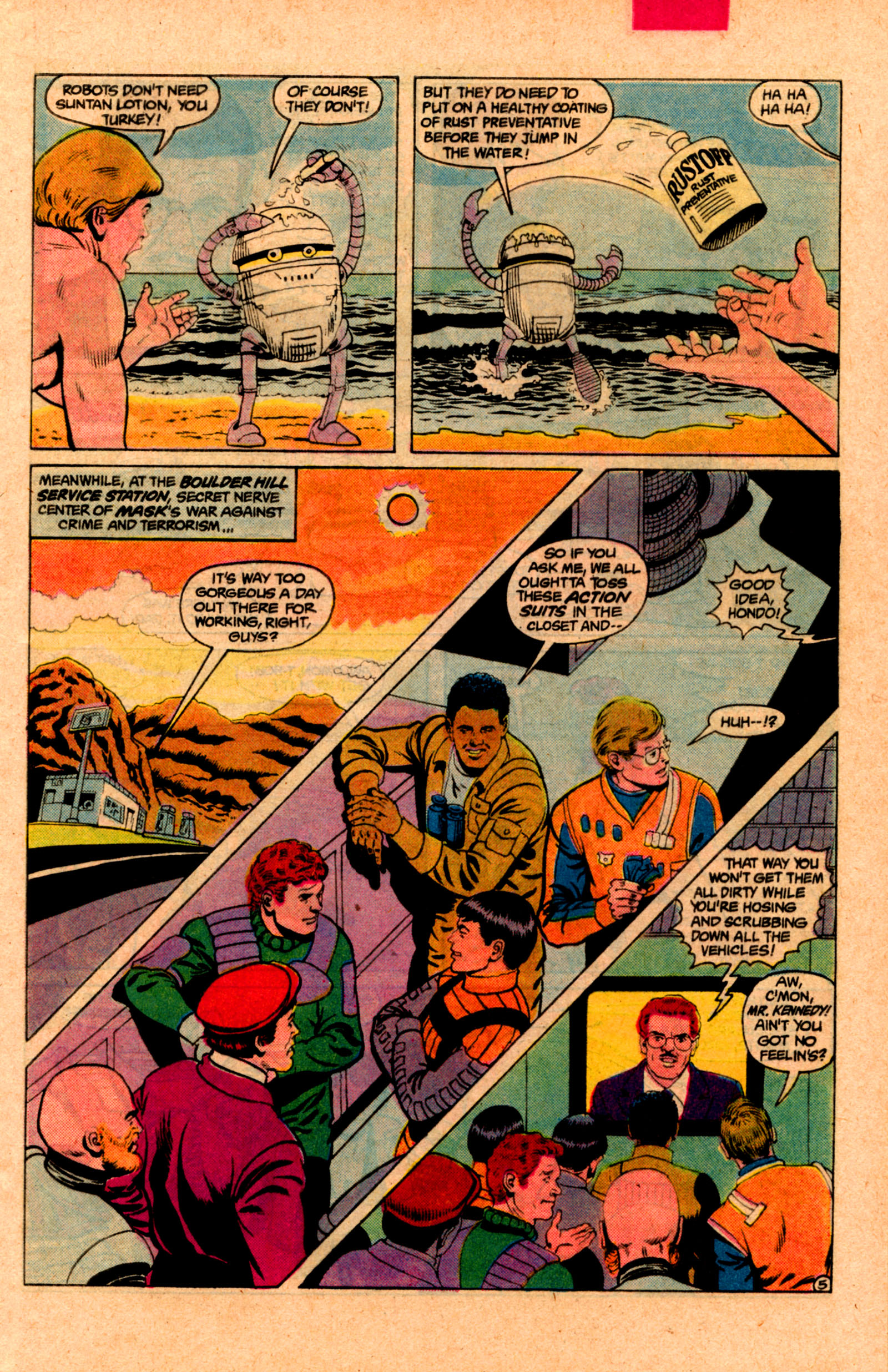 Read online MASK (1987) comic -  Issue #8 - 9