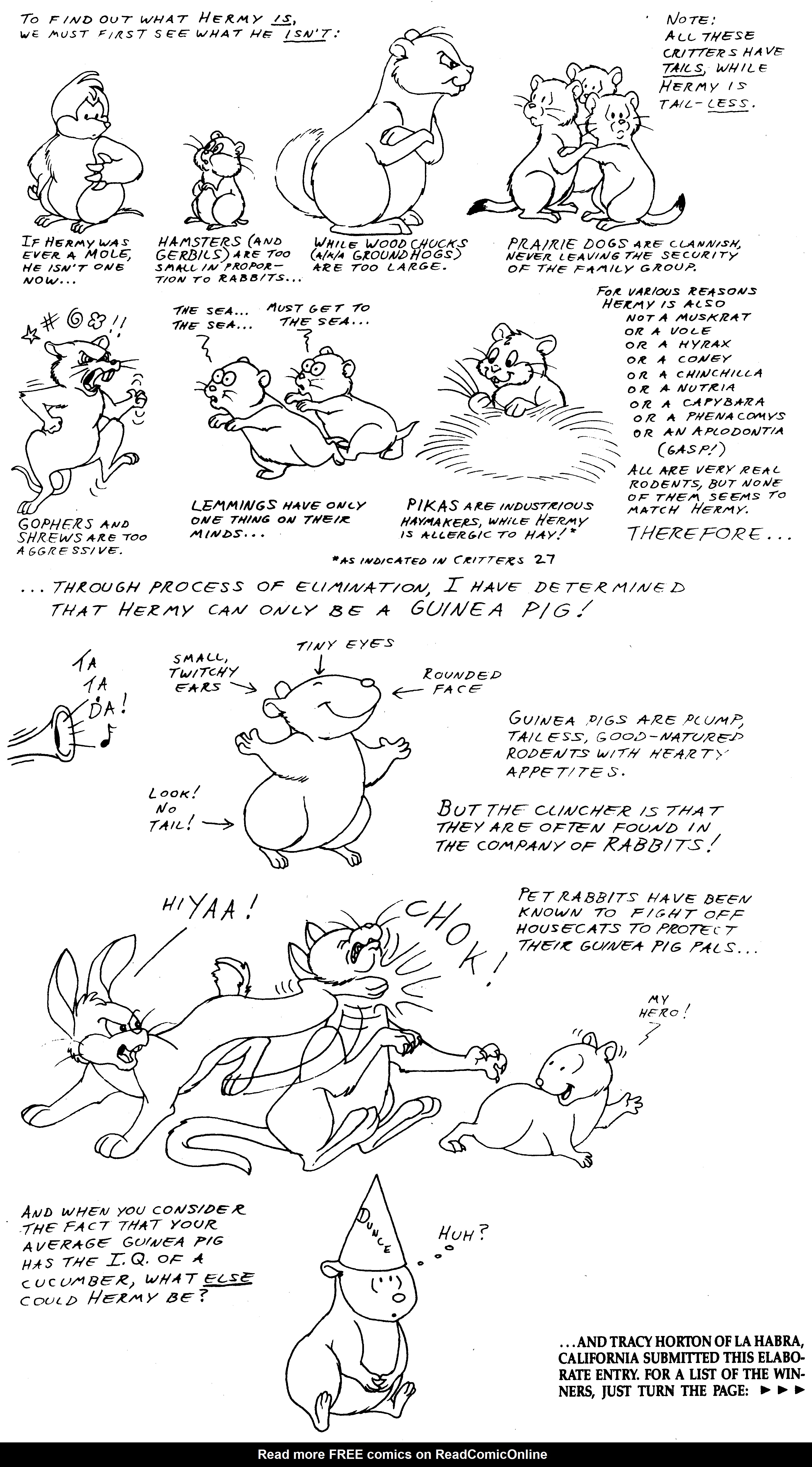 Read online Critters comic -  Issue #30 - 40